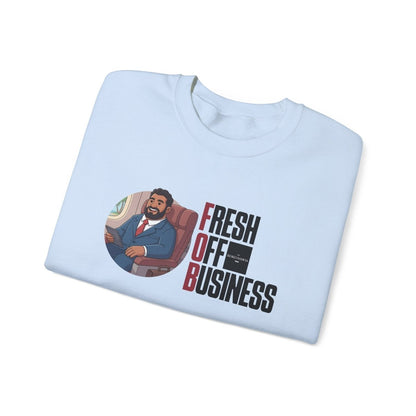 Unisex Heavy Sweatshirt - Fresh Off Business - Personalised - USA - The Koko Samoa