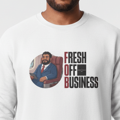 Unisex Heavy Sweatshirt - Fresh Off Business - Personalized - USA - The Koko Samoa
