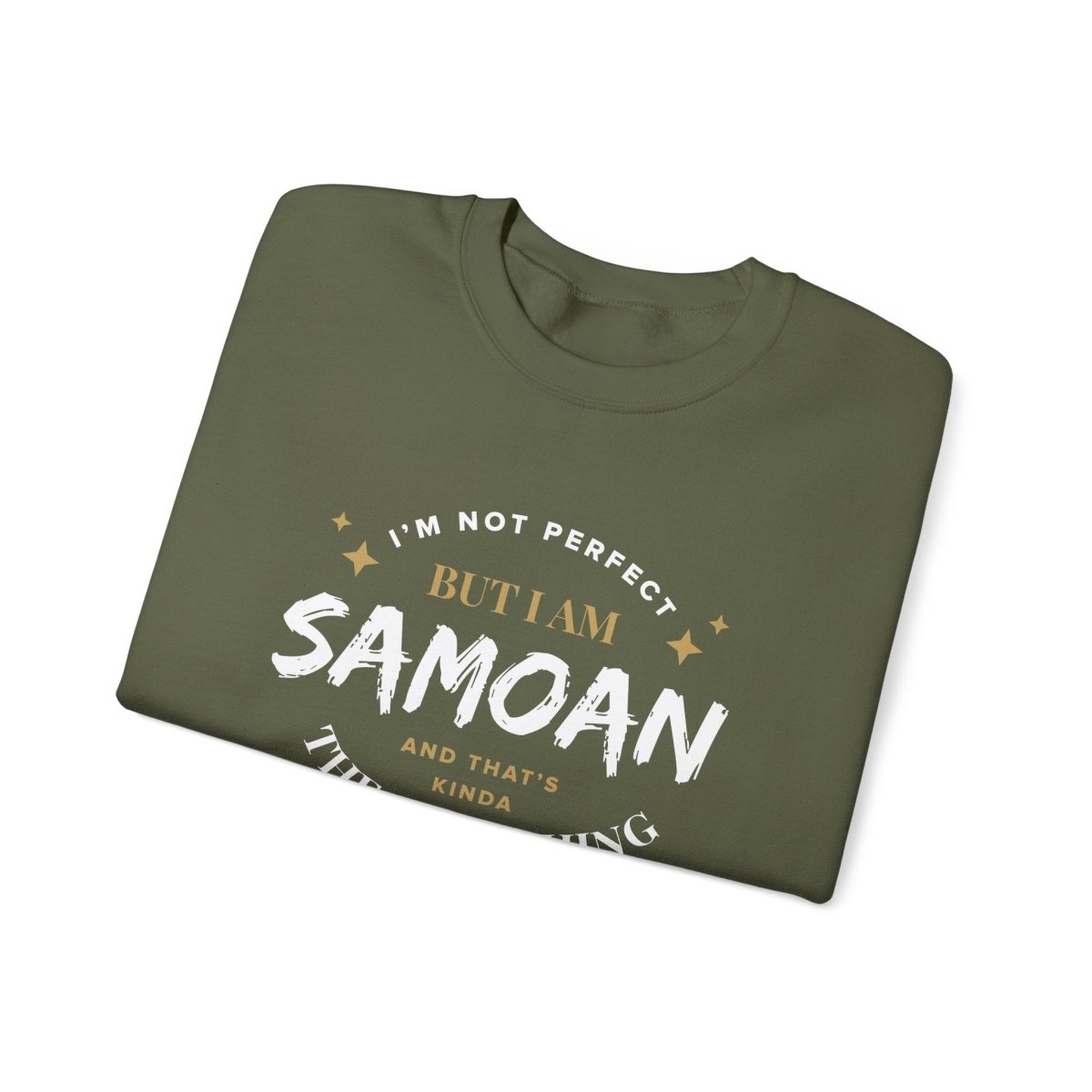 Unisex Heavy Sweatshirt - Not Perfect But Samoan - Personalised - USA - The Koko Samoa