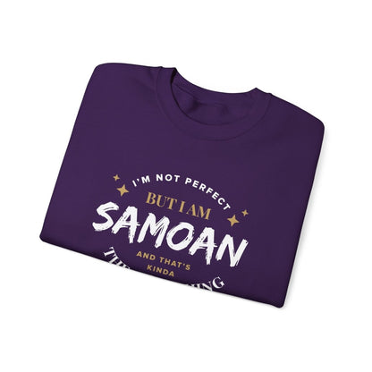 Unisex Heavy Sweatshirt - Not Perfect But Samoan - Personalised - USA - The Koko Samoa