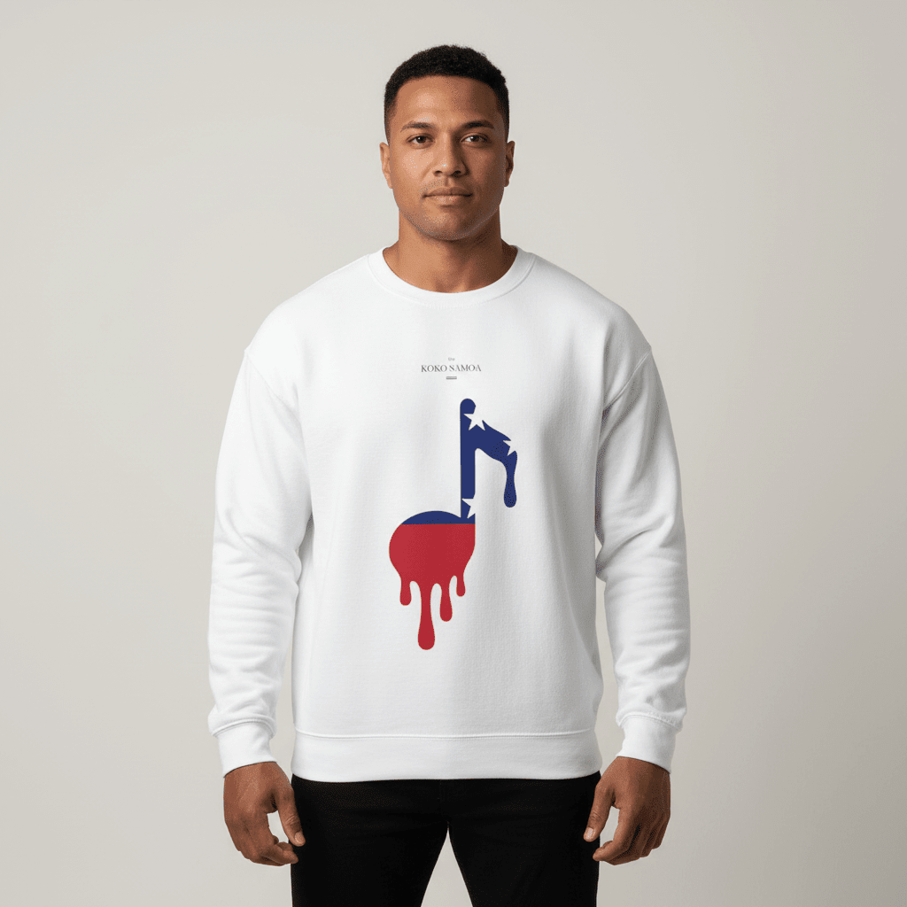 Unisex Heavy Sweatshirt - Samoan Note - AU/NZ/USA - The Koko Samoa