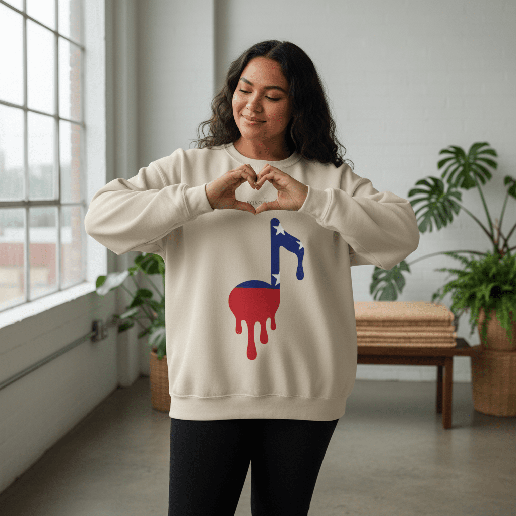 Unisex Heavy Sweatshirt - Samoan Note - AU/NZ/USA - The Koko Samoa