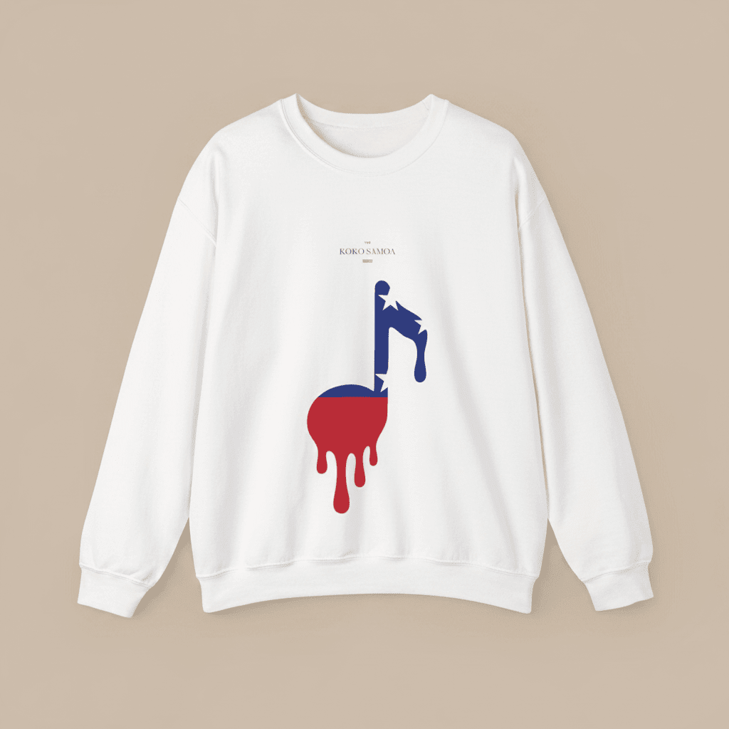 Unisex Heavy Sweatshirt - Samoan Note - AU/NZ/USA - The Koko Samoa