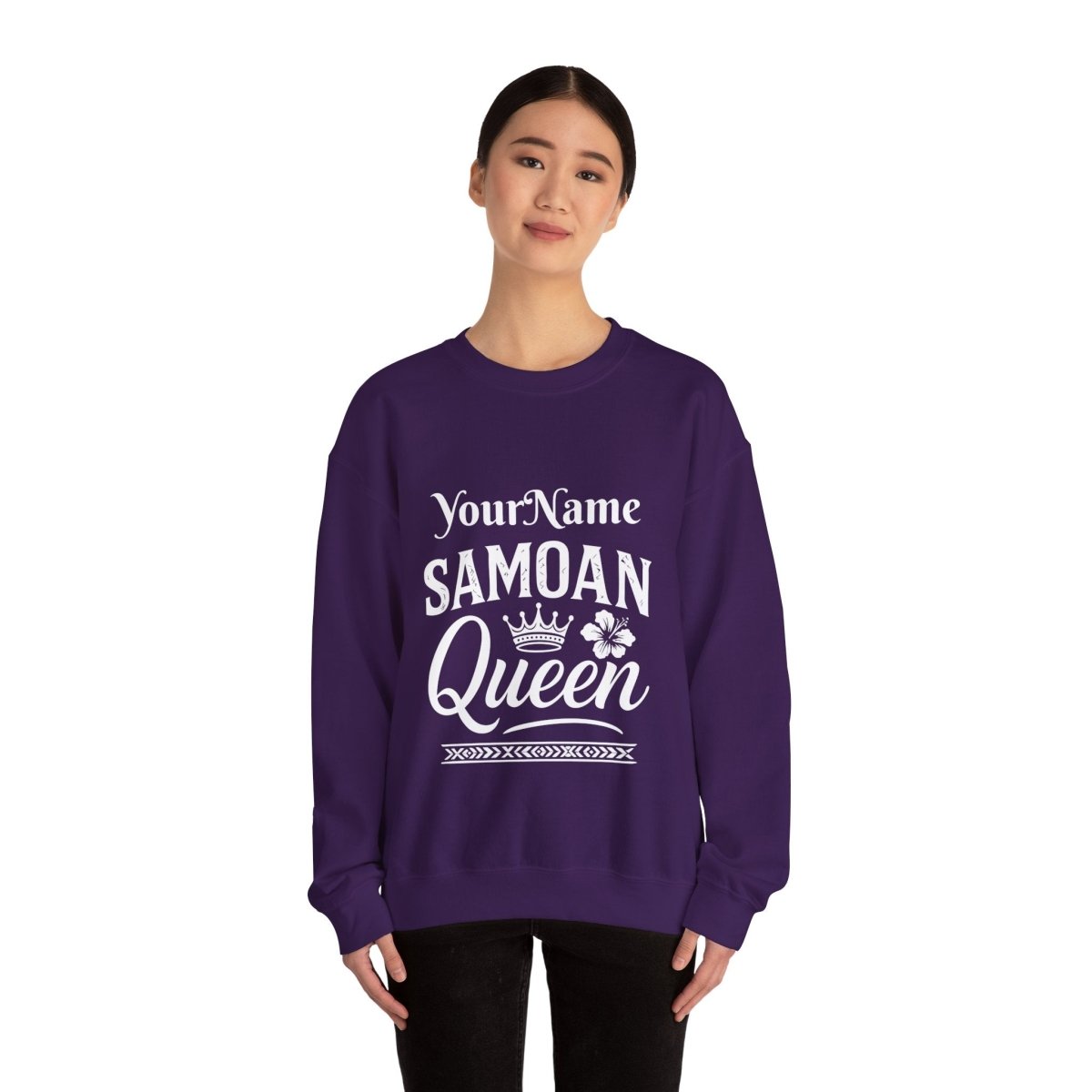 Unisex Heavy Sweatshirt - Samoan Queen - Personalised - USA - The Koko Samoa