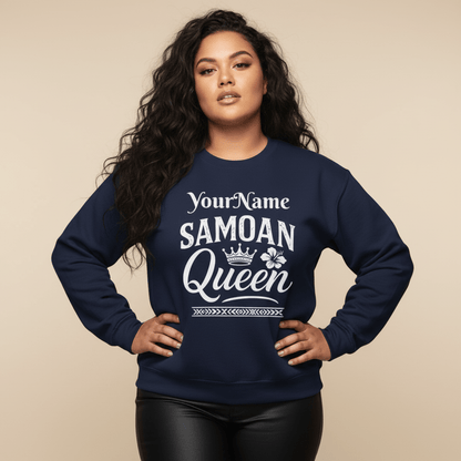 Unisex Heavy Sweatshirt - Samoan Queen - Personalized - USA - The Koko Samoa