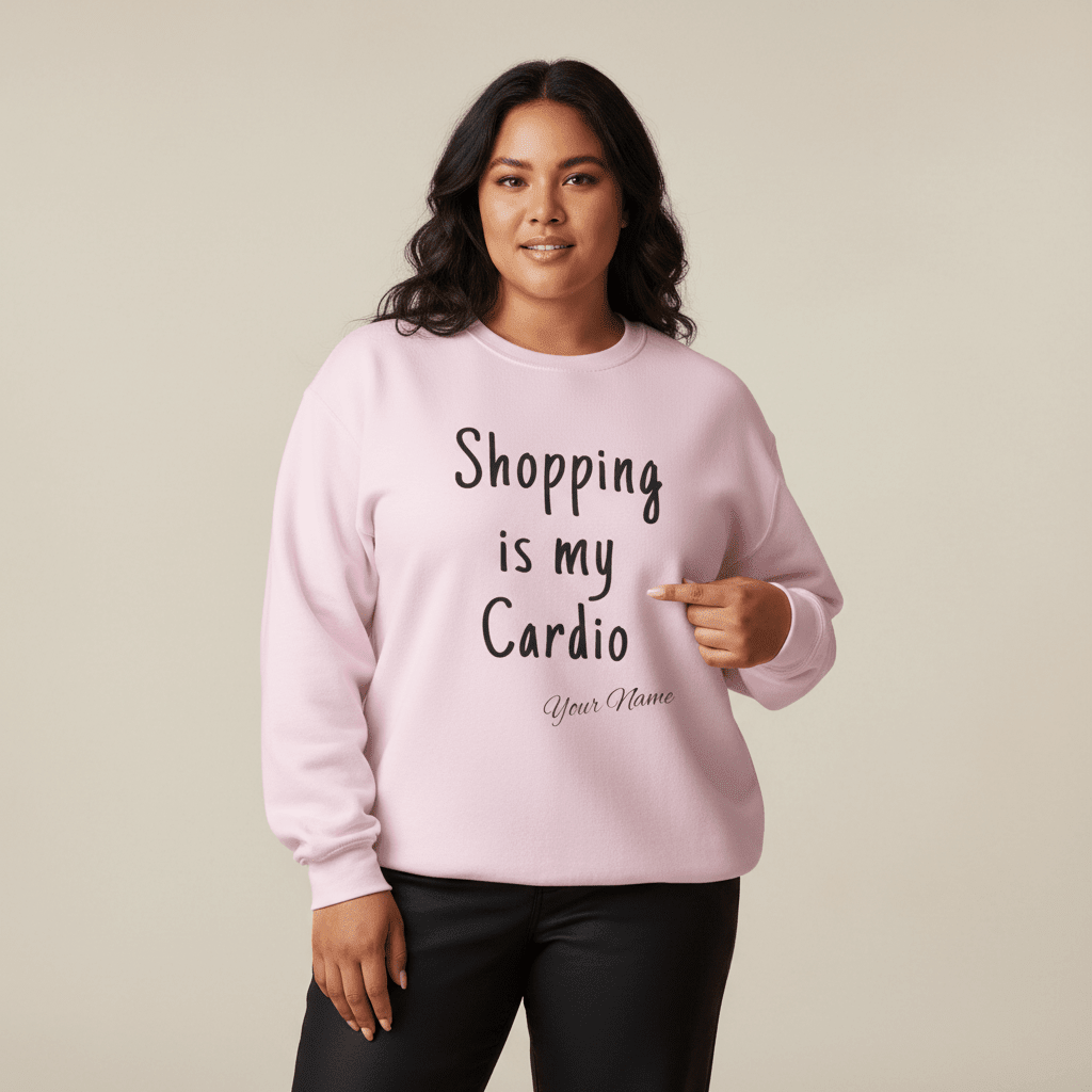 Shopping is My Cardio sweatshirt, The Koko Samoa