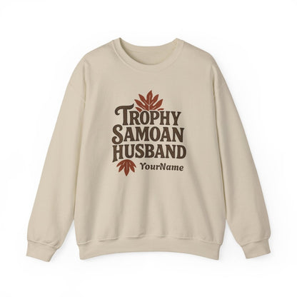Unisex Heavy Sweatshirt - Trophy Samoan Husband - Personalised - USA - The Koko Samoa