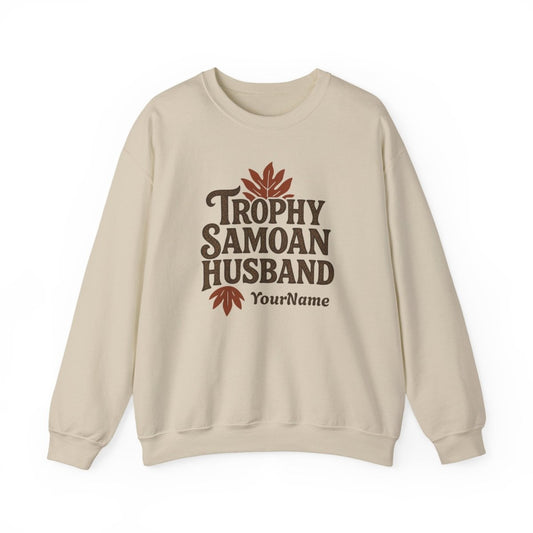 Unisex Heavy Sweatshirt - Trophy Samoan Husband - Personalised - USA - The Koko Samoa