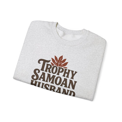 Unisex Heavy Sweatshirt - Trophy Samoan Husband - Personalised - USA - The Koko Samoa