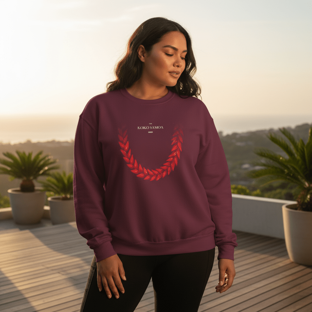 Unisex heavy sweatshirt by Monster Digital featuring Ula Fala design, comfortable fabric, and casual fit in the USA.