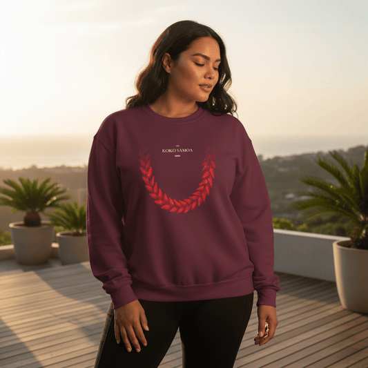 Unisex Heavy Sweatshirt - Ula Fala - USA - The Koko Samoa