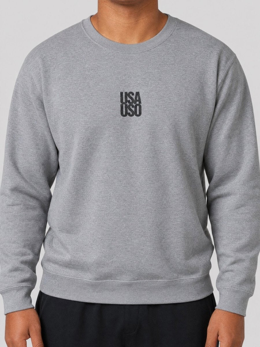 Unisex Heavy Sweatshirt — USA USO - Black Embroidered - AU/NZ/USA - The Koko Samoa