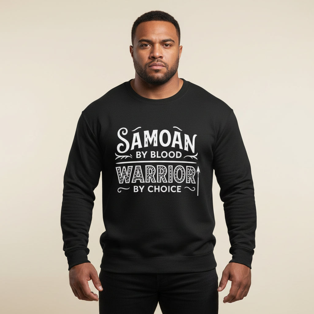 Unisex Heavy Sweatshirt - Warrior by Choice - Personalised - USA - The Koko Samoa