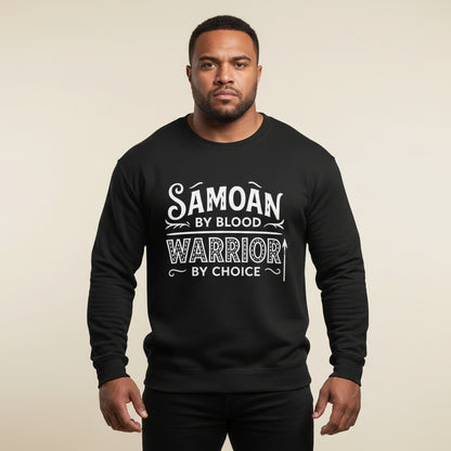 Unisex Heavy Sweatshirt - Warrior by Choice - Personalised - USA - The Koko Samoa