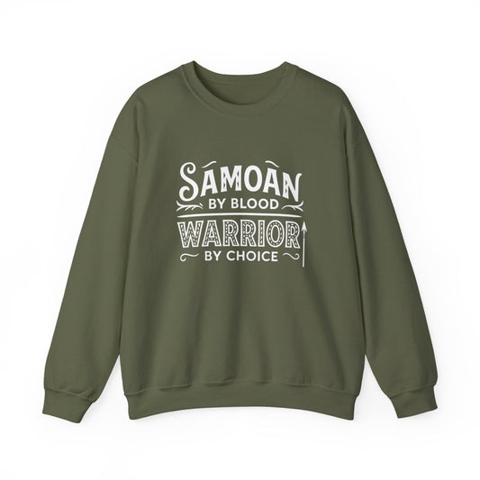 Unisex Heavy Sweatshirt - Warrior by Choice - Personalised - USA - The Koko Samoa