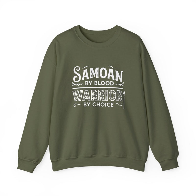 Unisex Heavy Sweatshirt - Warrior by Choice - Personalised - USA - The Koko Samoa