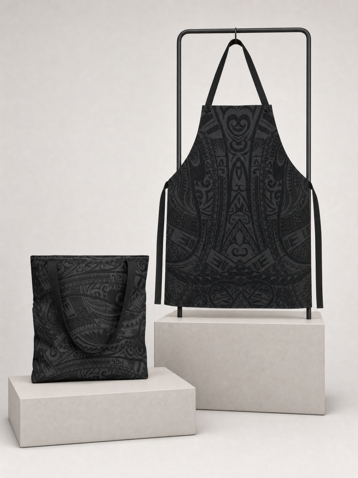 Warrior Pair gift set: Apron - Warrior and Tote Bag - Warrior, shown together.