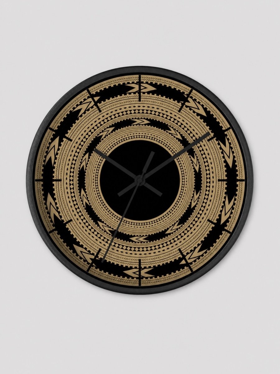 Wall Clock 10"/25cm - Pe'a - AU/NZ/USA - The Koko Samoa