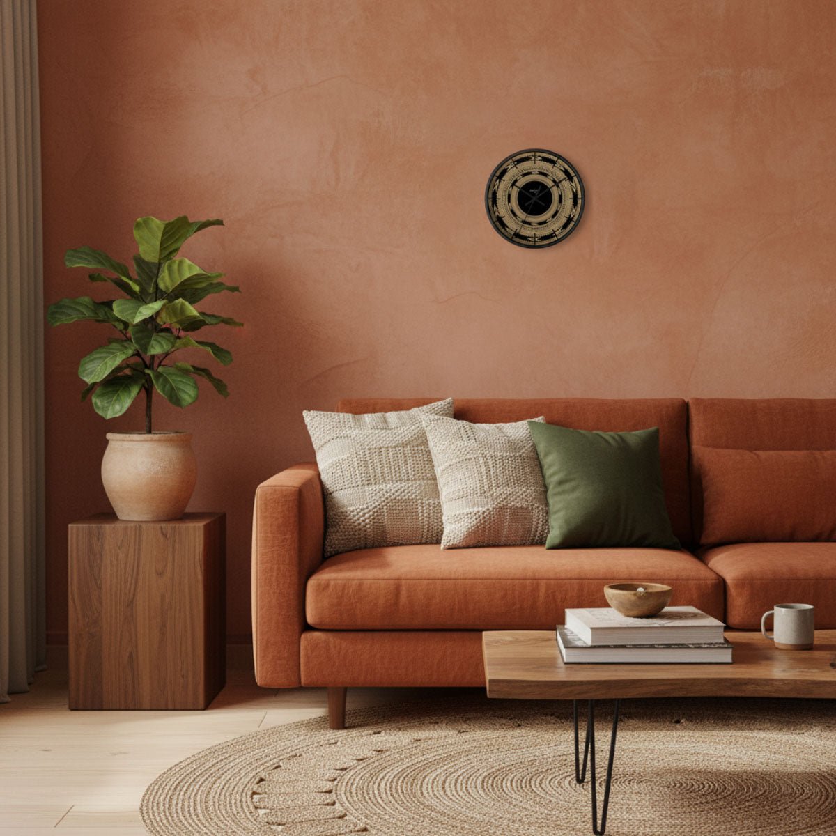 Wall Clock 10"/25cm - Pea - AU/NZ/USA - The Koko Samoa