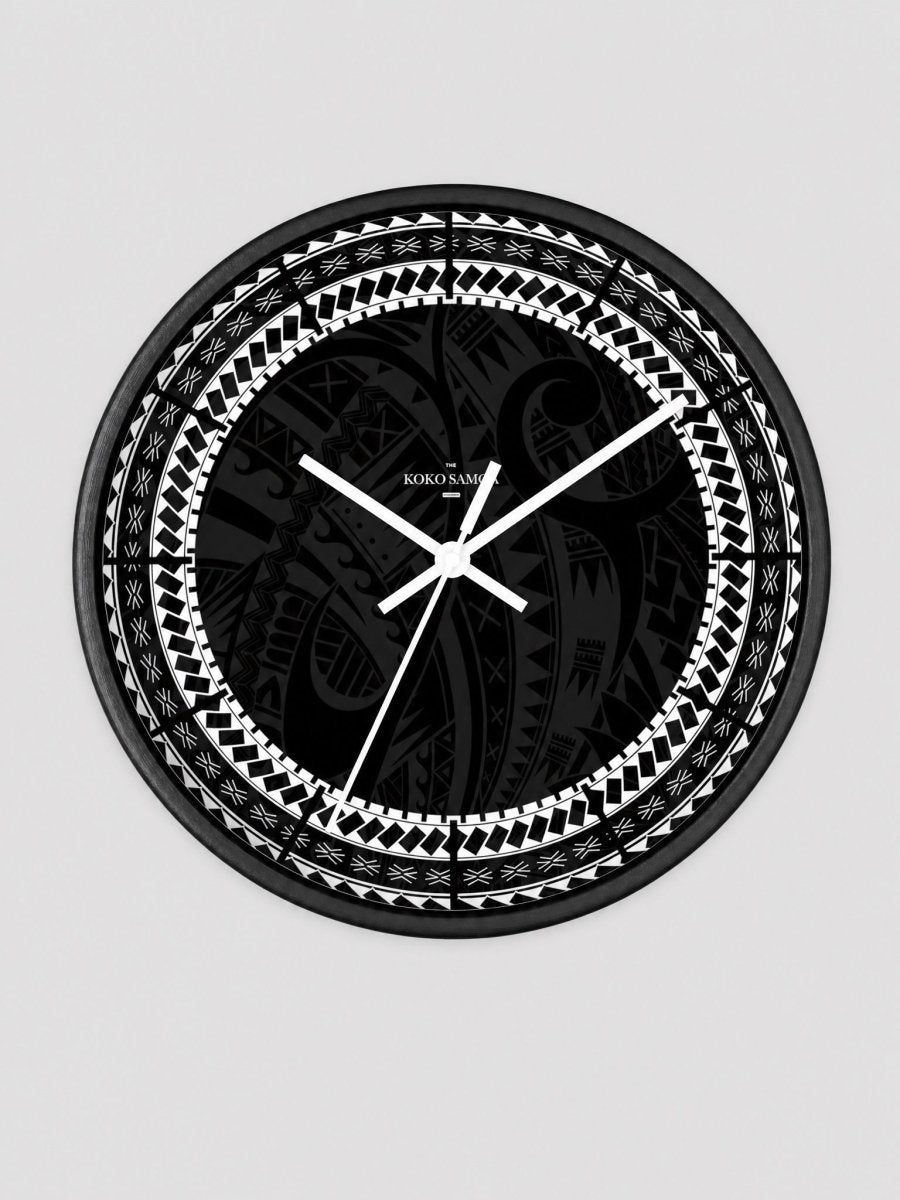 Wall Clock 10"/25cm - Warrior - AU/NZ/USA - The Koko Samoa