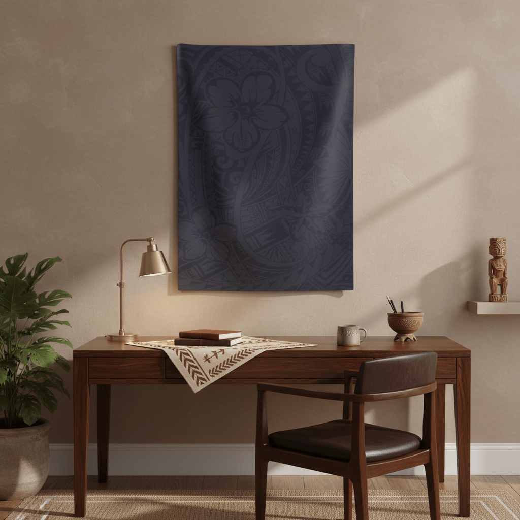 Wall Tapestry - Blue Bloom - AU/NZ/USA - The Koko Samoa