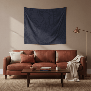 Wall Tapestry - Blue Bloom - AU/NZ/USA - The Koko Samoa