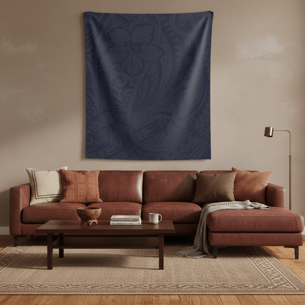 Wall Tapestry - Blue Bloom - AU/NZ/USA - The Koko Samoa