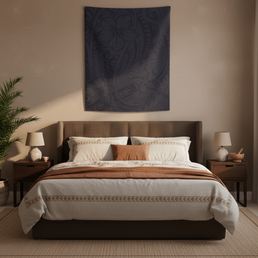 Wall Tapestry - Blue Bloom - AU/NZ/USA - The Koko Samoa