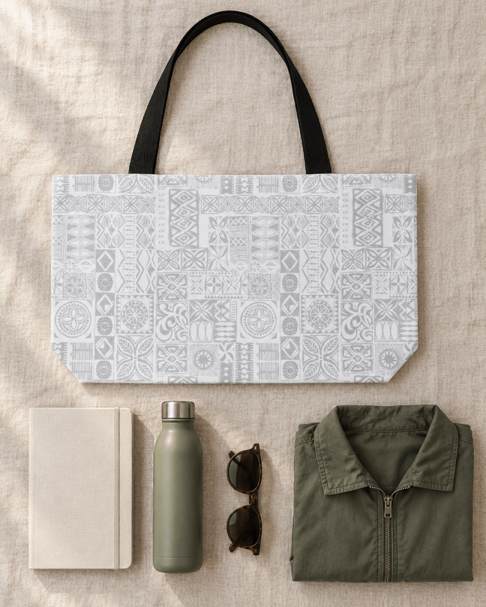 Weekender Tote Bag - White Sunday - The Koko Samoa