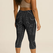 Women's Capri Leggings - Warrior - AU/NZ/USA - The Koko Samoa