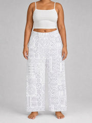 Women's Pyjama Pants - White Sunday - The Koko Samoa