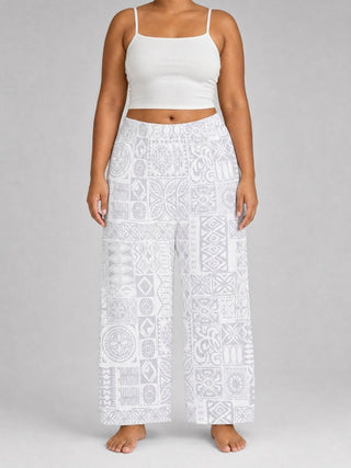 Women's Pyjama Pants - White Sunday - The Koko Samoa