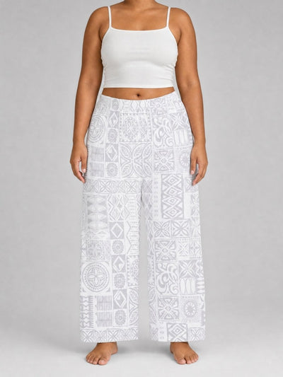 Women's Pyjama Pants - White Sunday