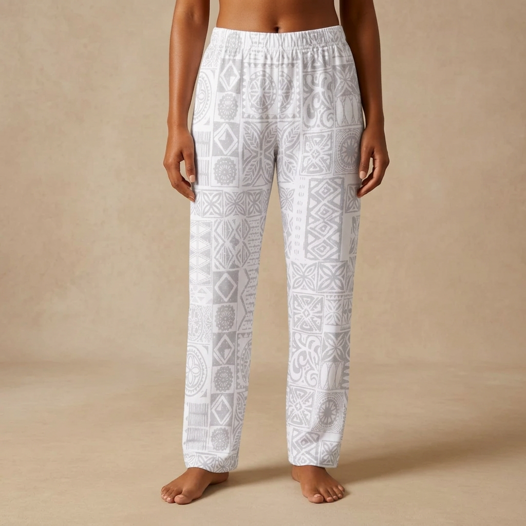 Women's Pyjama Pants - White Sunday