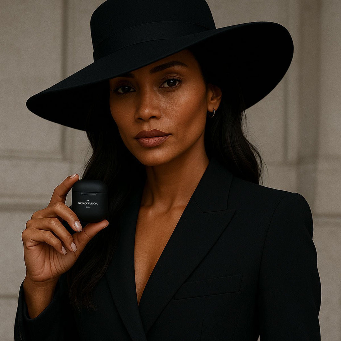 White glossy AirPods Pro case by WOYC, The Brand Classic, designed for AirPods Pro Gen 1, with AU/NZ/USA branding visible.