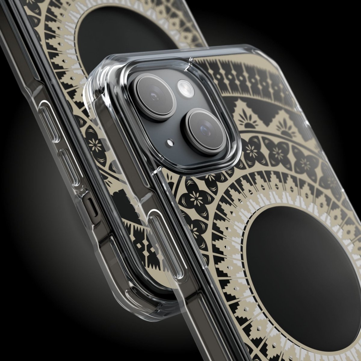 WOYC PasifikaOne MagSafe clear case for iPhone 16 with Fiji Reversed design, transparent protective case for AU, NZ, and USA models