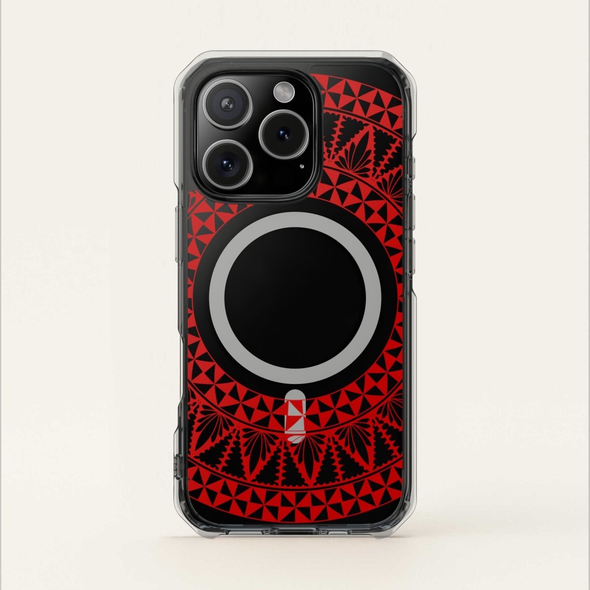 PasifikaOne MagSafe iPhone ClearCase - Tongan Redleaf - AU/NZ/USA - The Koko Samoa