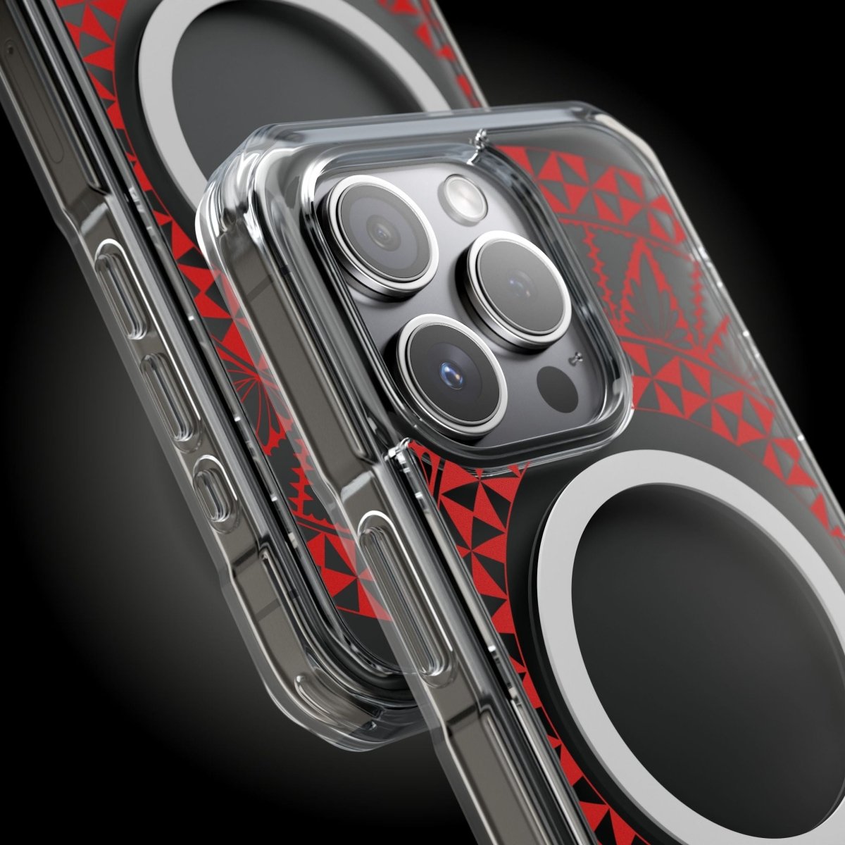 PasifikaOne MagSafe iPhone ClearCase - Tongan Redleaf - AU/NZ/USA - The Koko Samoa