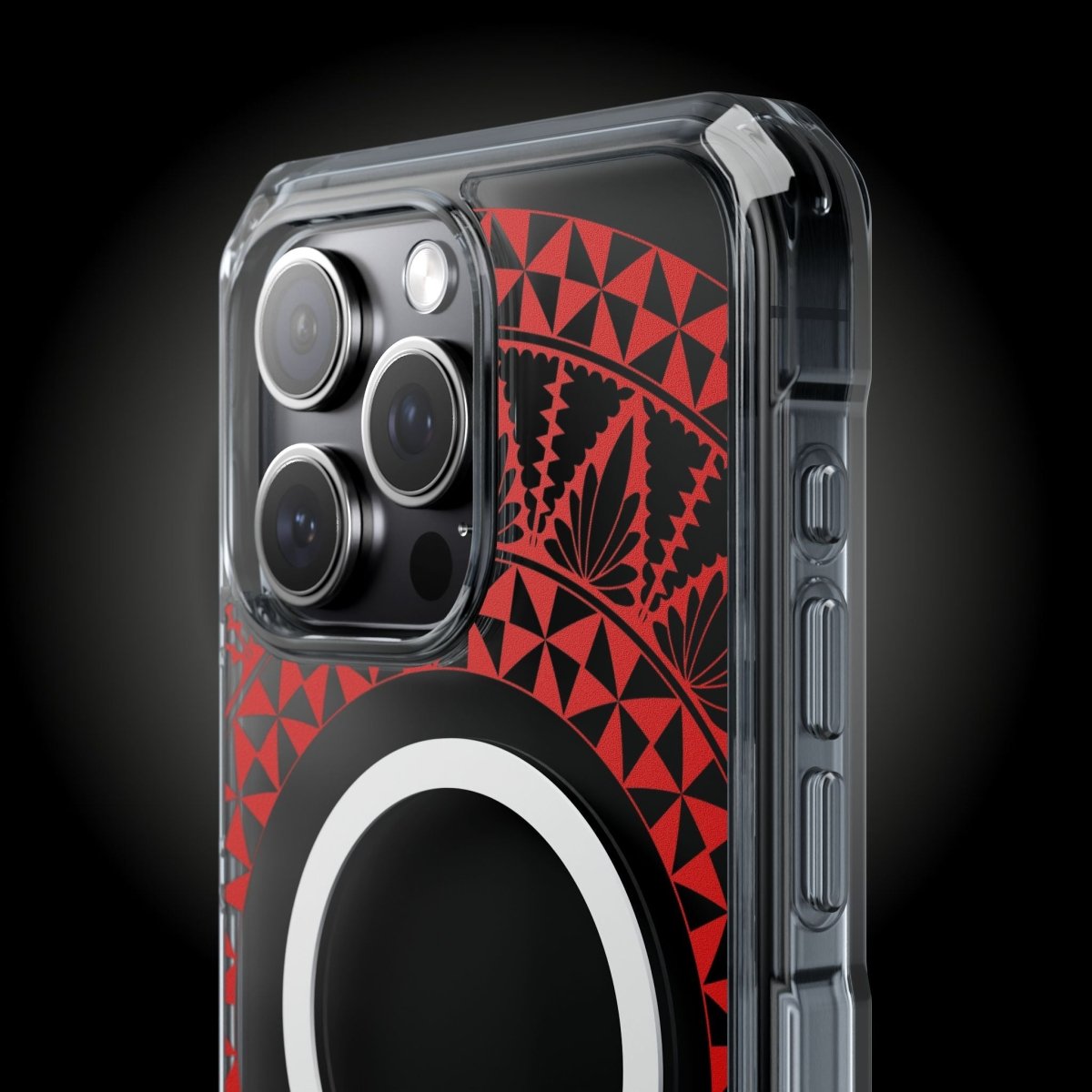 PasifikaOne MagSafe iPhone ClearCase - Tongan Redleaf - AU/NZ/USA - The Koko Samoa