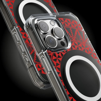 PasifikaOne MagSafe iPhone ClearCase - Tongan Redleaf - AU/NZ/USA - The Koko Samoa