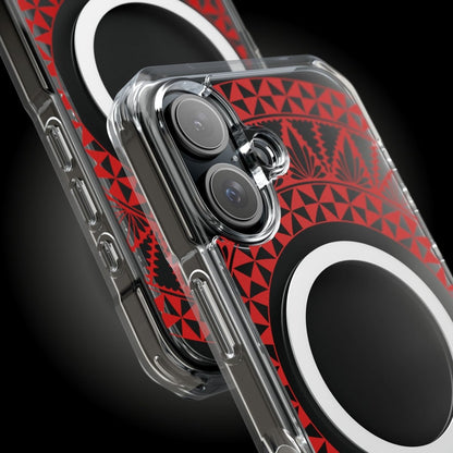 PasifikaOne MagSafe iPhone ClearCase - Tongan Redleaf - AU/NZ/USA - The Koko Samoa