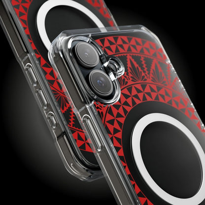 PasifikaOne MagSafe iPhone ClearCase - Tongan Redleaf - AU/NZ/USA - The Koko Samoa