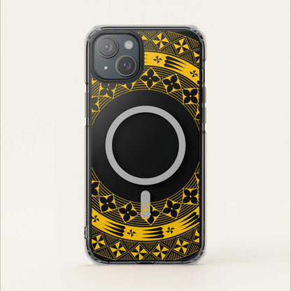 PasifikaOne MagSafe iPhone ClearCase - Tongan Yellow - AU/NZ/USA - The Koko Samoa