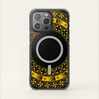 PasifikaOne MagSafe iPhone ClearCase - Tongan Yellow - AU/NZ/USA - The Koko Samoa