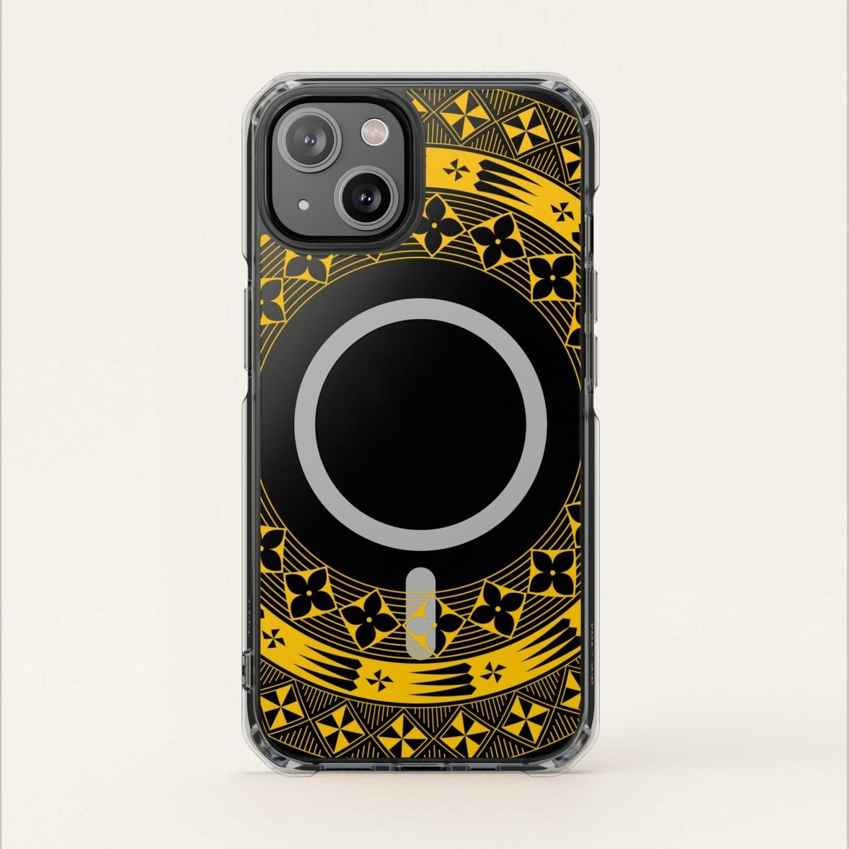 PasifikaOne MagSafe iPhone ClearCase - Tongan Yellow - AU/NZ/USA - The Koko Samoa