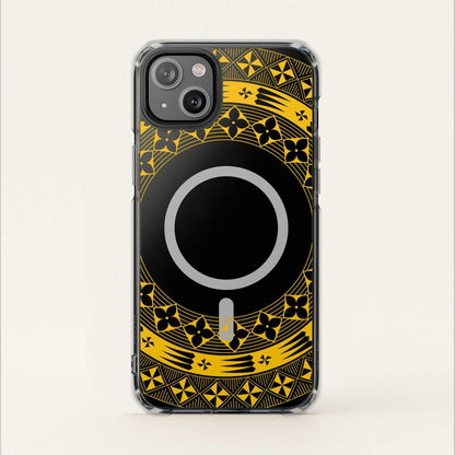 PasifikaOne MagSafe iPhone ClearCase - Tongan Yellow - AU/NZ/USA - The Koko Samoa