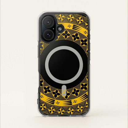PasifikaOne MagSafe iPhone ClearCase - Tongan Yellow - AU/NZ/USA - The Koko Samoa