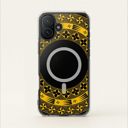 PasifikaOne MagSafe iPhone ClearCase - Tongan Yellow - AU/NZ/USA - The Koko Samoa