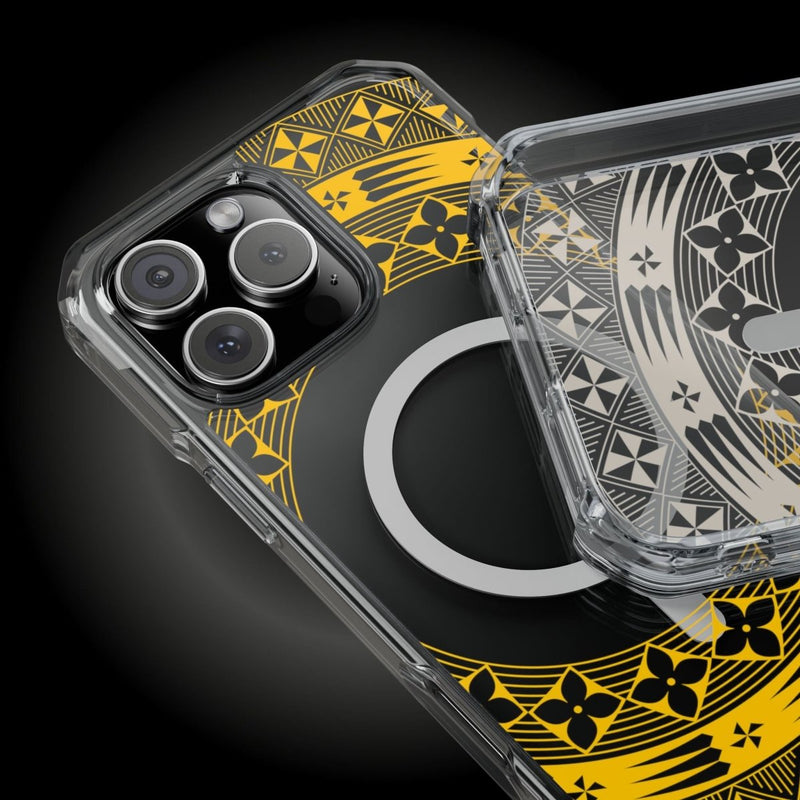 PasifikaOne MagSafe iPhone ClearCase - Tongan Yellow - AU/NZ/USA - The Koko Samoa