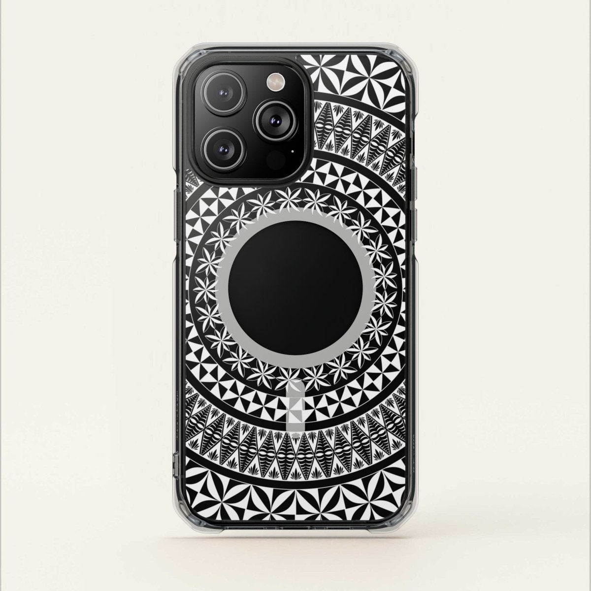 PasifikaOne MagSafe clear case for iPhone 16, featuring Tongan design, transparent protective cover, compatible with AU, NZ, and USA.